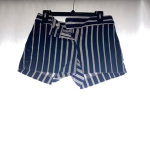 Ann Taylor LOFT - like-new navy & white striped riviera dressy shorts